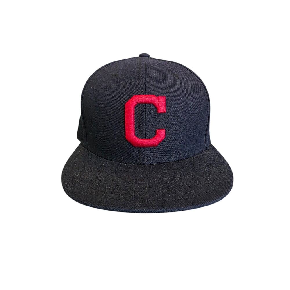 New Era 59FIFTY Cleveland Guardians MLB Men's 7 3/4 Fitted Cap Hat Navy NWT